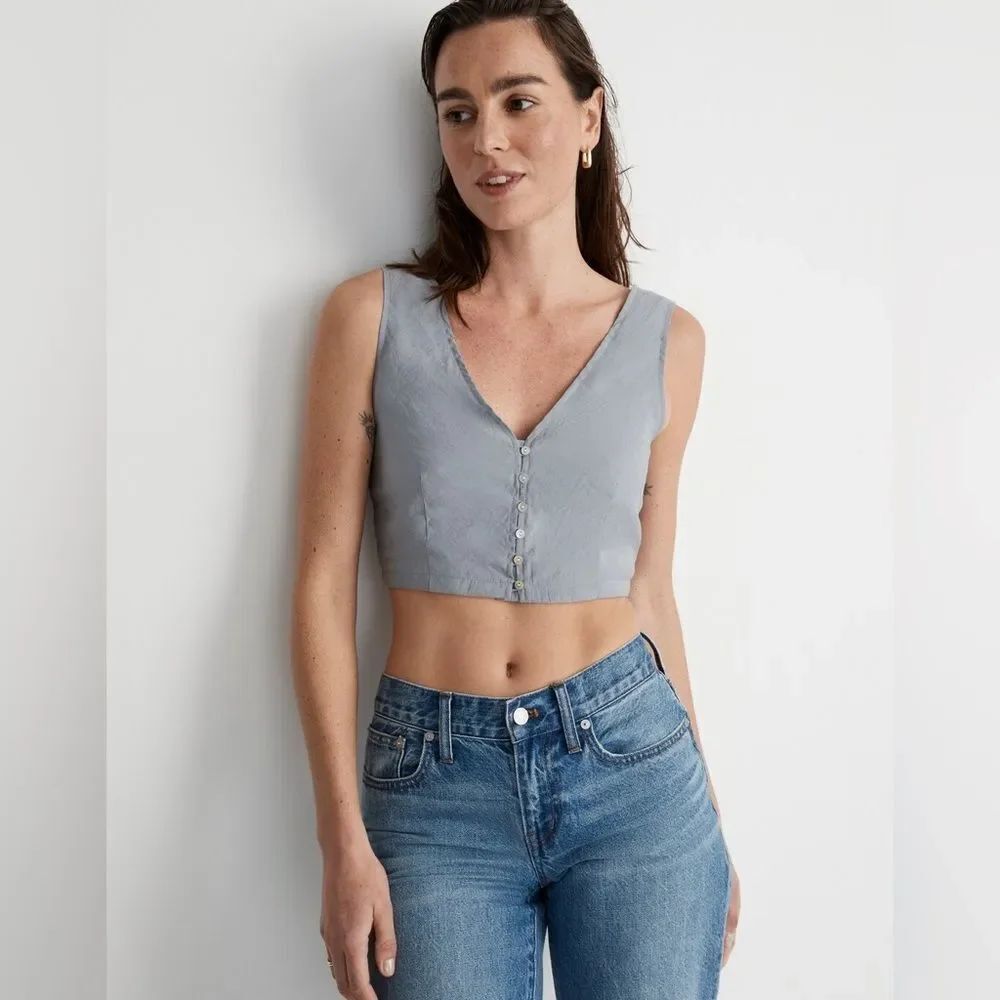 Madewell Softdrape Gwen Crop Vest Top